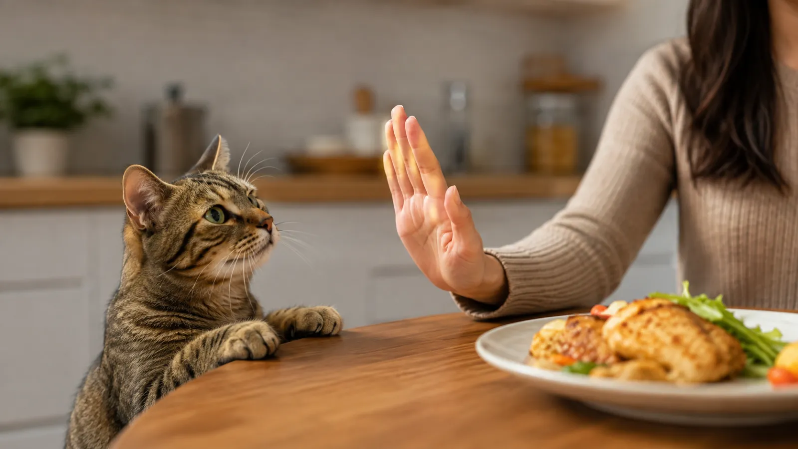 How to Stop Your Cat from Begging for Food?