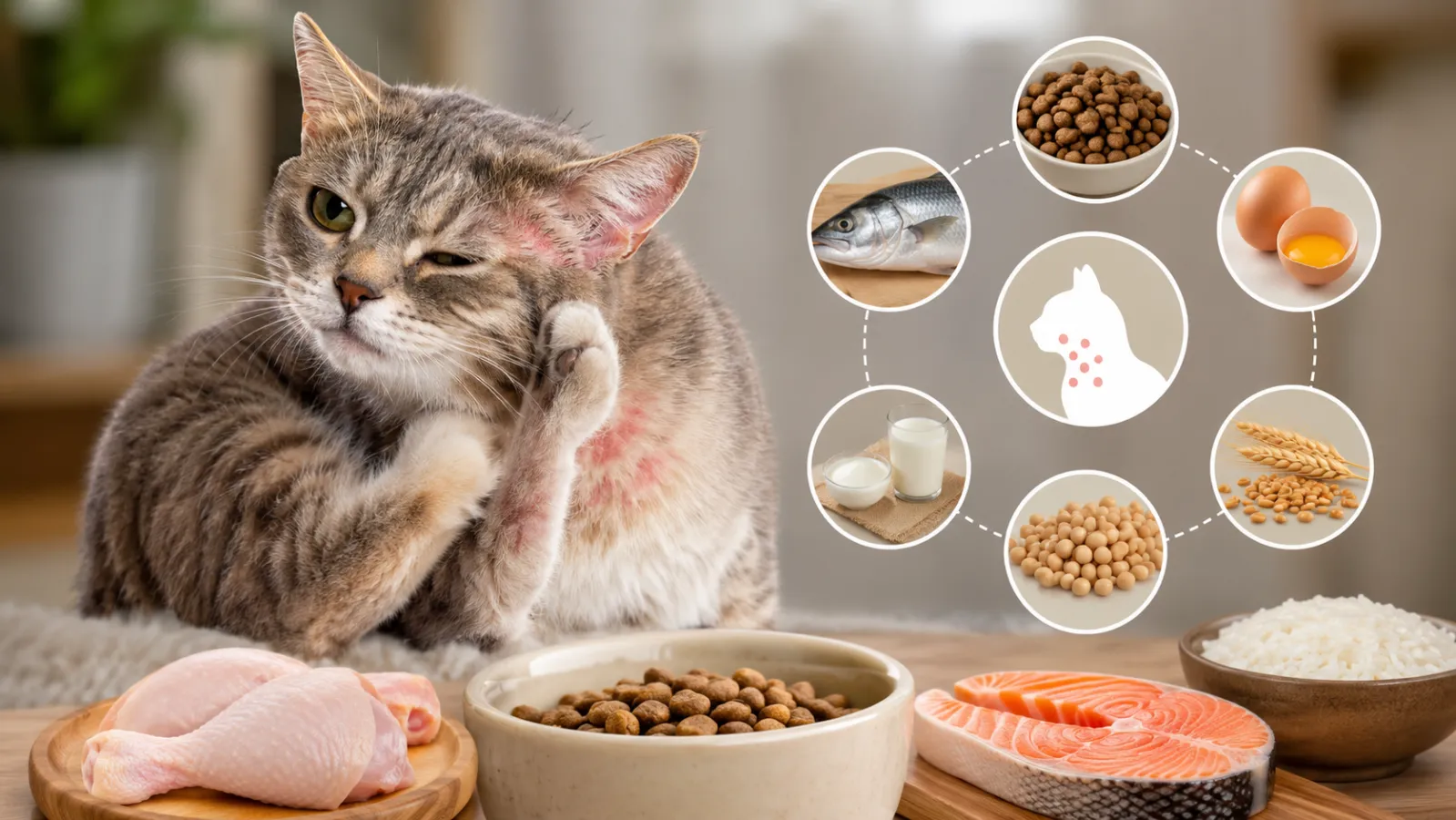 Common Cat Food Allergies and Sensitivities