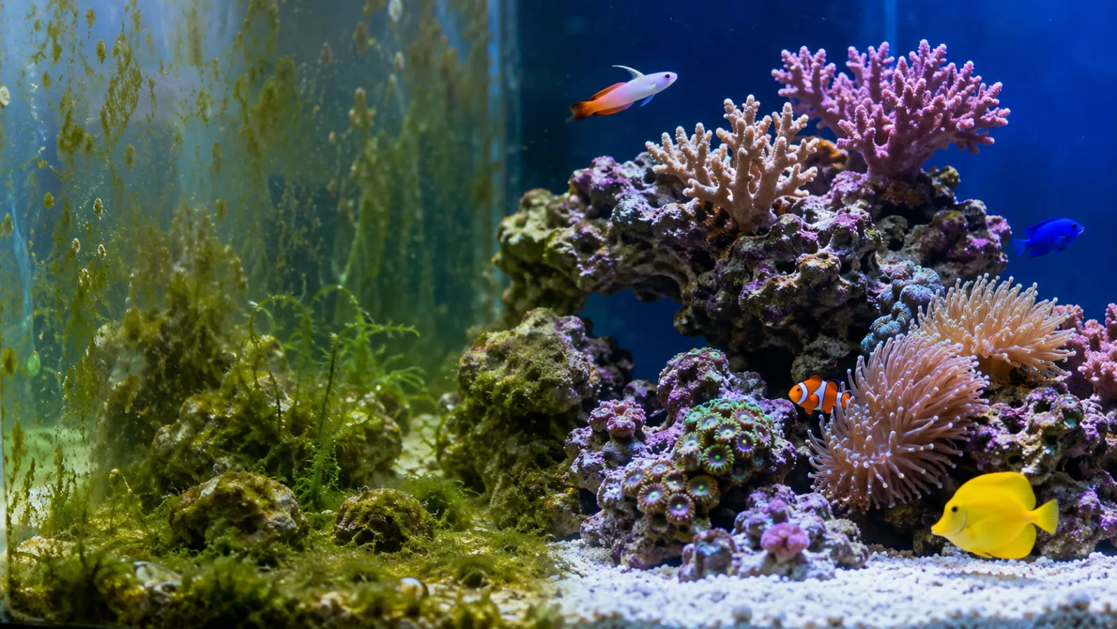 How to Control Algae in a Saltwater Aquarium?