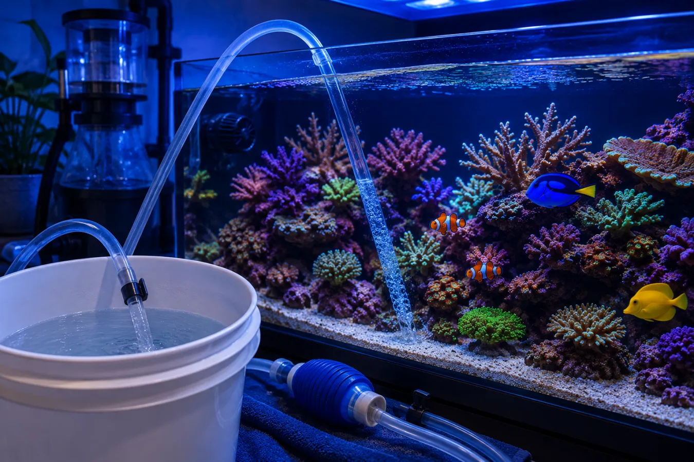 Saltwater Aquarium Water Changes: How and When to Do Them