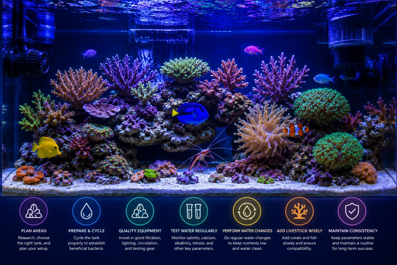 How to Build a Healthy and Stable Saltwater Aquarium?