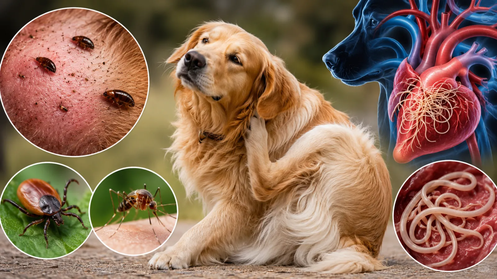 Parasites (Fleas, Ticks, Heartworms, Intestinal Worms)